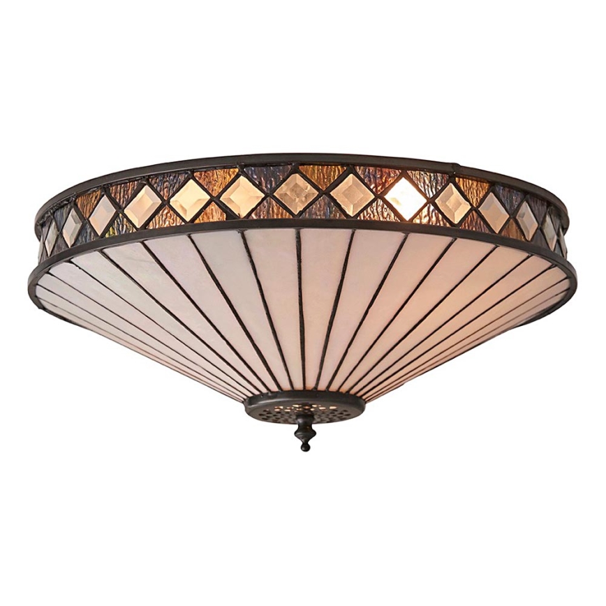 Endon 64145 - Stropna svetilka FARGO 2xE27/60W/230V pr. 41,5 cm