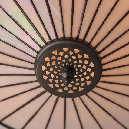 Endon 64145 - Stropna svetilka Tiffany FARGO 2xE27/60W/230V, premer 41,5 cm