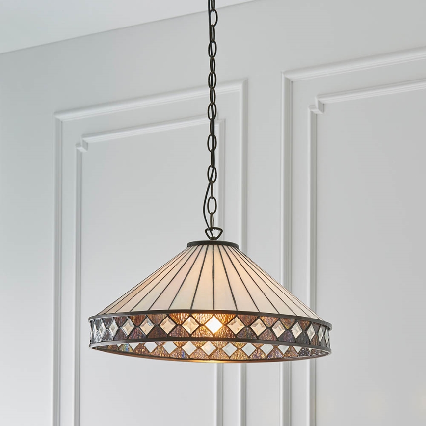 Endon 64147 - Lestenec na verigi FARGO 1xE27/60W/230V pr. 50 cm