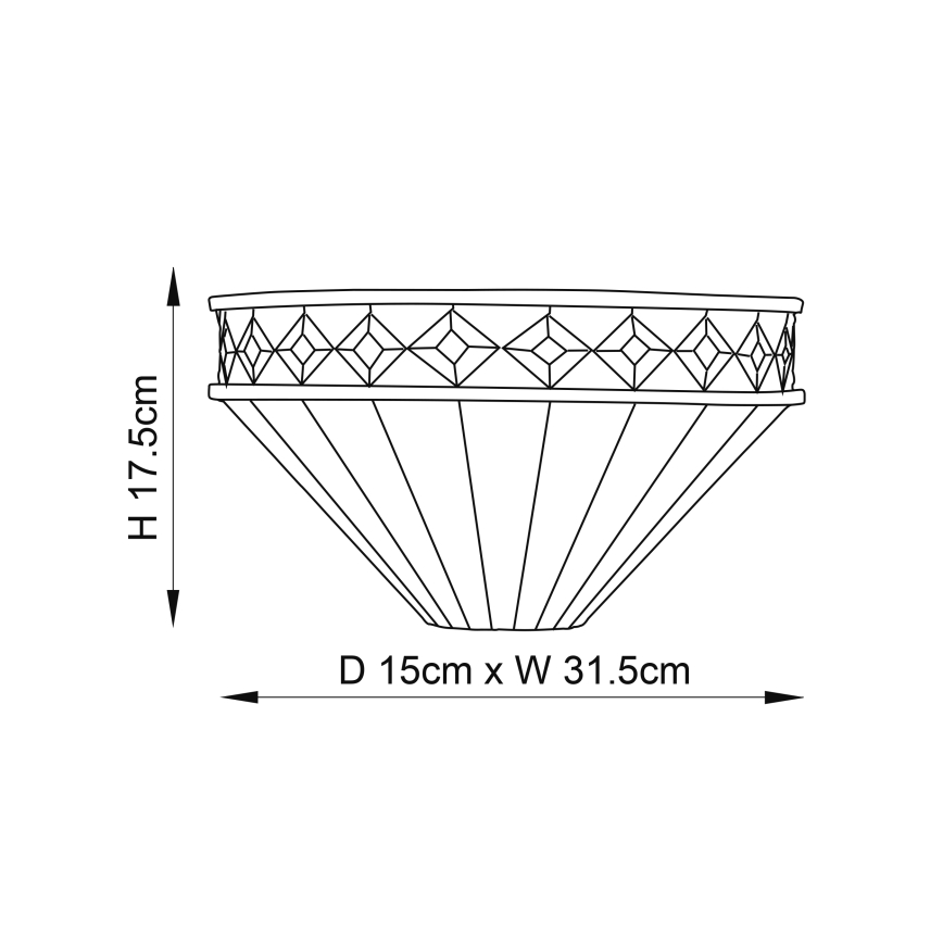 Endon 64149 - Stenska svetilka FARGO 1xE14/40W/230V
