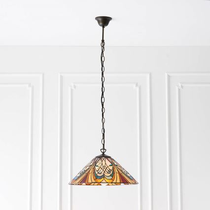 Endon 64162 - Lestenec na verigi HECTOR 1xE27/60W/230V pr. 40 cm