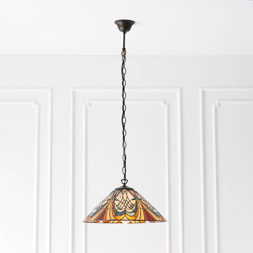 Endon 64162 - Lestenec na verigi HECTOR 1xE27/60W/230V pr. 40 cm