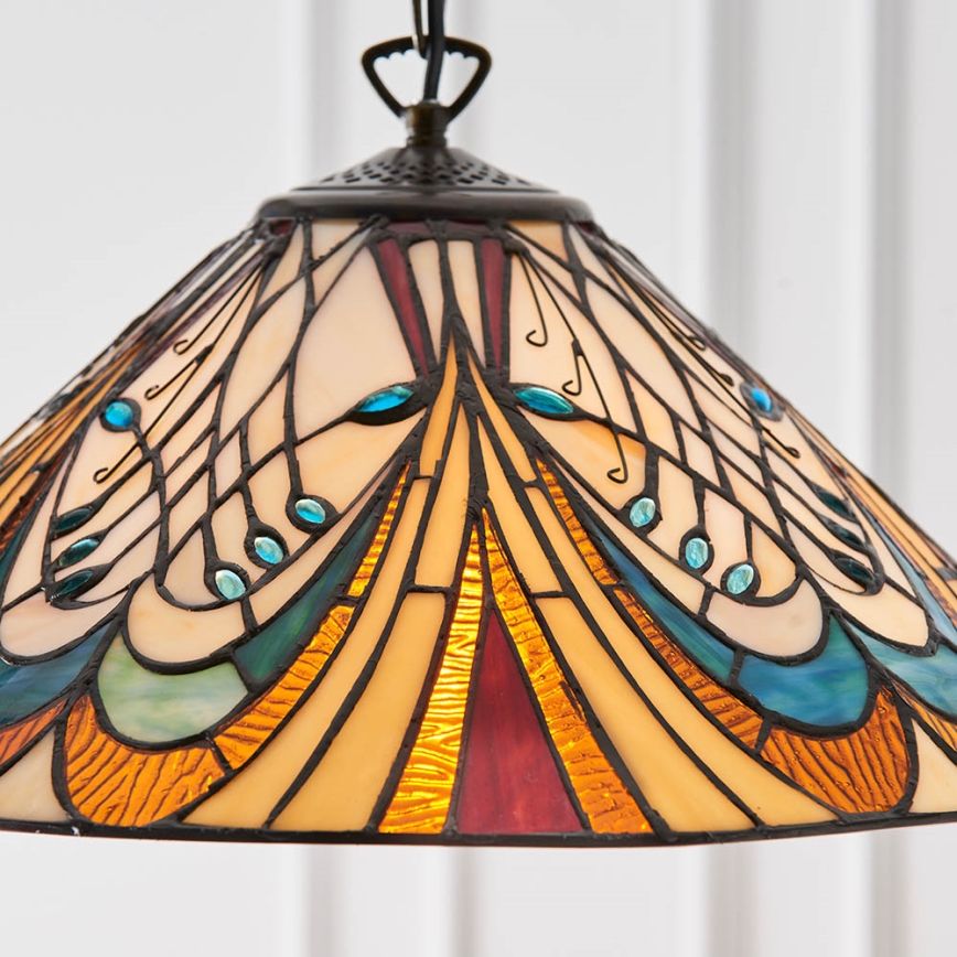 Endon 64162 - Lestenec na verigi HECTOR 1xE27/60W/230V pr. 40 cm