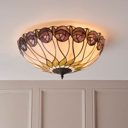 Endon 64173 - Stropna svetilka HUTCHINSON 2xE27/60W/230V pr. 50 cm