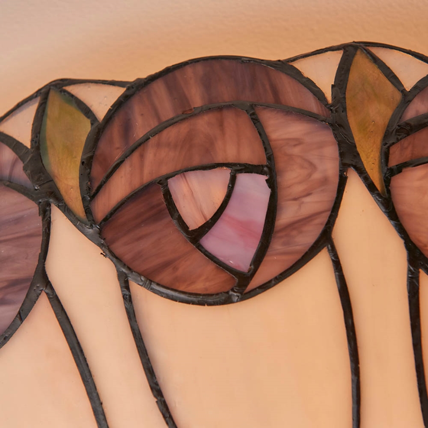 Endon 64173 - Stropna svetilka Tiffany HUTCHINSON 2xE27/60W/230V premer 50 cm