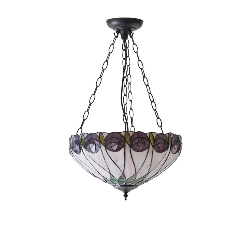 Endon 64175 - Lestenec na verigi HUTCHINSON 3xE27/60W/230V pr. 40 cm