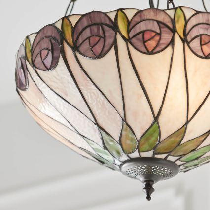Endon 64175 - Lestenec na verigi HUTCHINSON 3xE27/60W/230V pr. 40 cm