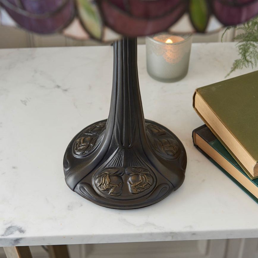 Endon 64177 - Namizna svetilka Tiffany HUTCHINSON 1xE27/60W/230V Ø 40 cm