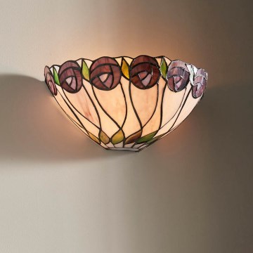 Endon 64178 - Stensko svetilo Tiffany HUTCHINSON 1xE14/40W/230V