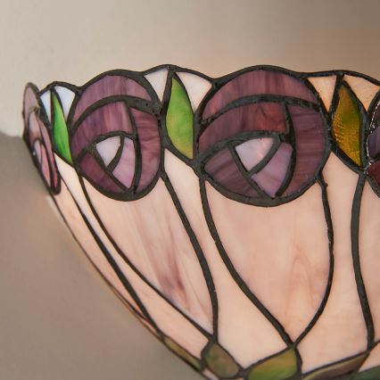 Endon 64178 - Stensko svetilo Tiffany HUTCHINSON 1xE14/40W/230V