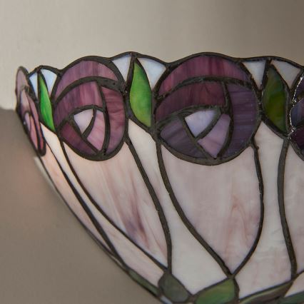 Endon 64178 - Stensko svetilo Tiffany HUTCHINSON 1xE14/40W/230V