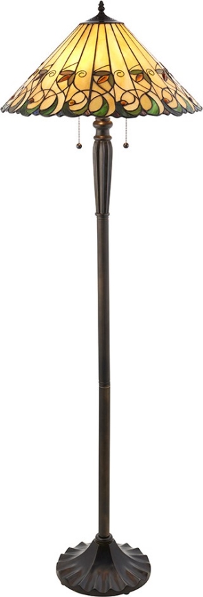 Endon 64192 - Stoječa svetilka JAMELIA 2xE27/60W/230V premer 50 cm