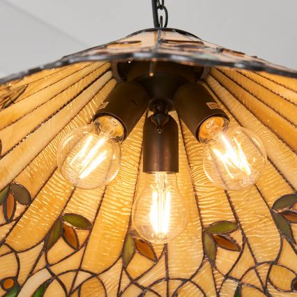 Endon 64194 - Lestenec na verigi JAMELIA 3xE27/60W/230V pr. 50 cm