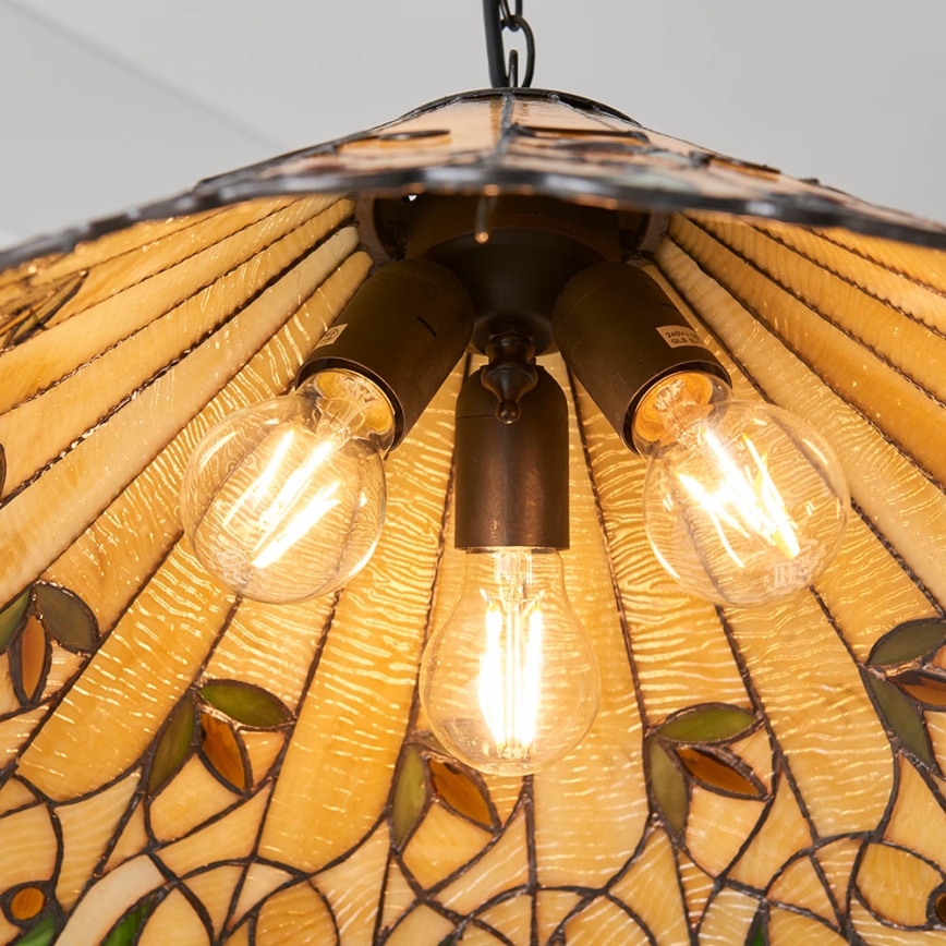 Endon 64194 - Lestenec na verigi JAMELIA 3xE27/60W/230V pr. 50 cm