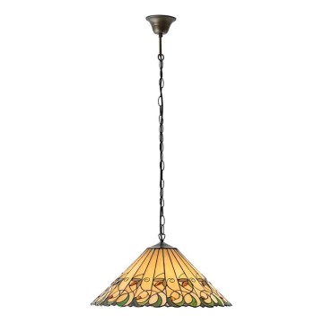 Endon 64194 - Lestenec na verigi Tiffany JAMELIA 3xE27/60W/230V Ø 50 cm