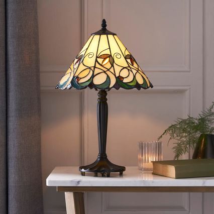 Endon 64195 - Namizna svetilka JAMELIA 1xE27/60W/230V, premer 31 cm