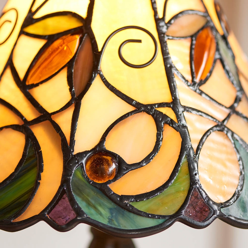 Endon 64196 - Namizna svetilka Tiffany JAMELIA 1xE14/40W/230V, Ø 20 cm