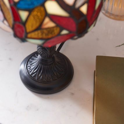 Endon 64246 - Namizna svetilka Tiffany LORETTE 1xE14/40W/230V, premer 15 cm