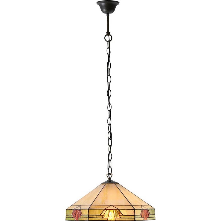 Endon 64285 - Lestenec na verigi NEVADA 1xE27/60W/230V pr. 35 cm