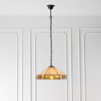 Endon 64285 - Lestenec na verigi NEVADA 1xE27/60W/230V pr. 35 cm