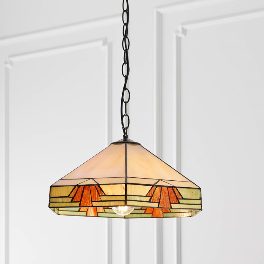 Endon 64285 - Lestenec na verigi NEVADA 1xE27/60W/230V pr. 35 cm