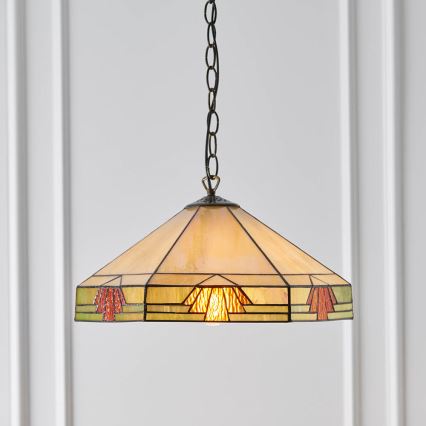 Endon 64285 - Lestenec na verigi NEVADA 1xE27/60W/230V pr. 35 cm