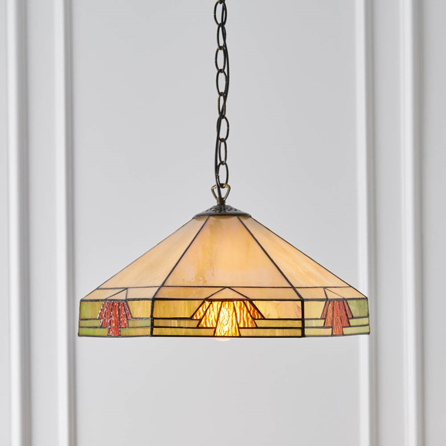 Endon 64285 - Lestenec na verigi NEVADA 1xE27/60W/230V pr. 35 cm