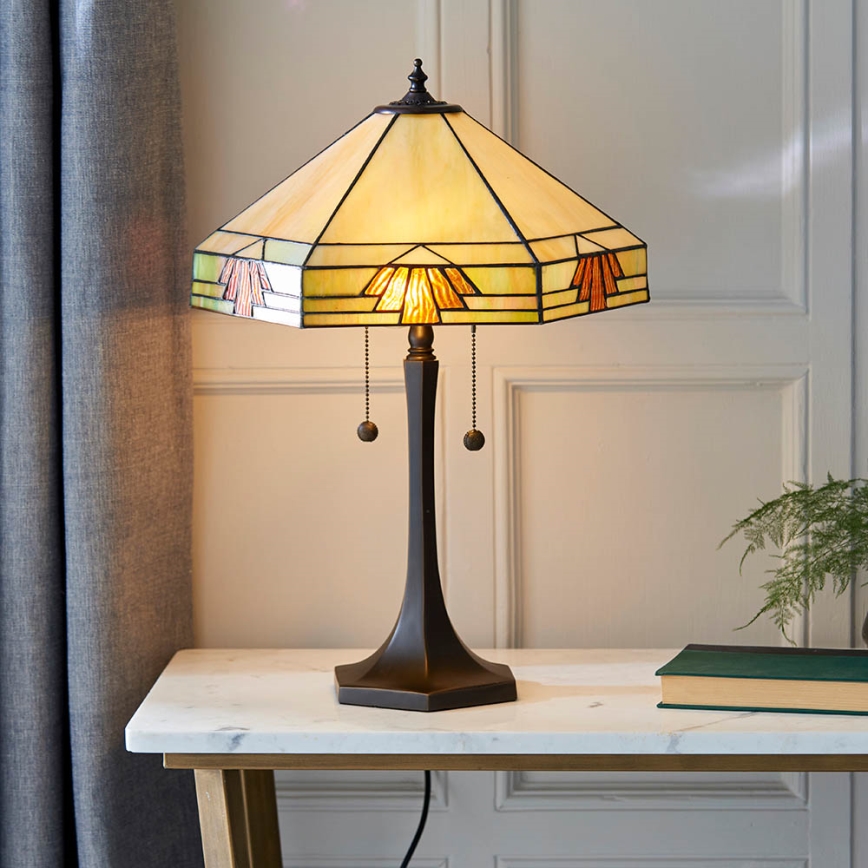 Endon 64286 - Namizna svetilka NEVADA 2xE27/60W/230V pr. 40 cm