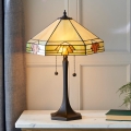 Endon 64286 - Namizna svetilka Tiffany NEVADA 2×E27/60W/230V, premer 40 cm