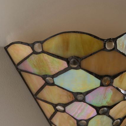 Endon 64302 - Stensko svetilo Tiffany PEARL 1xE14/40W/230V