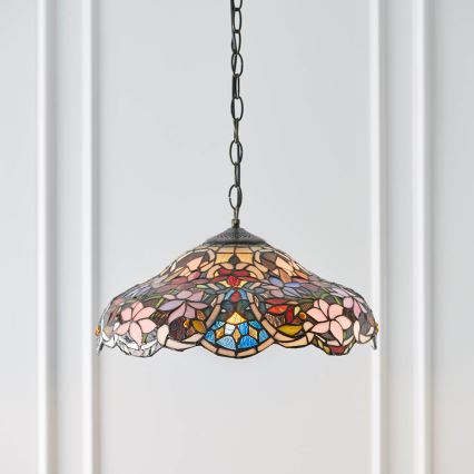 Endon 64325 - Lestenec na verigi SULLIVAN 1xE27/60W/230V, premer 40 cm