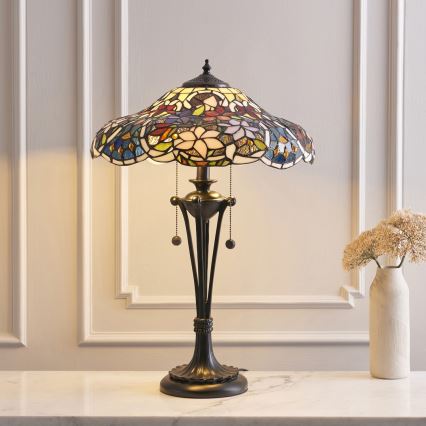 Endon 64326 - Namizna svetilka SULLIVAN 2xE27/60W/230V pr. 40 cm