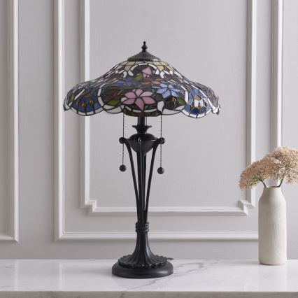 Endon 64326 - Namizna svetilka SULLIVAN 2xE27/60W/230V pr. 40 cm