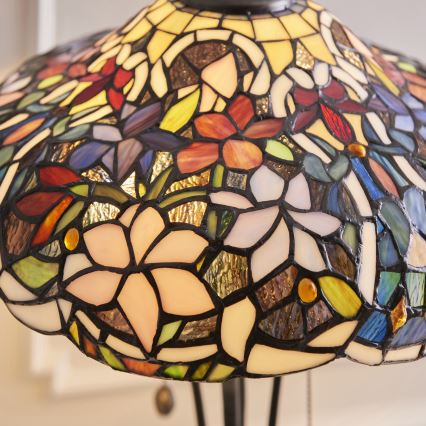 Endon 64326 - Namizna svetilka Tiffany SULLIVAN 2xE27/60W/230V, premer 40 cm