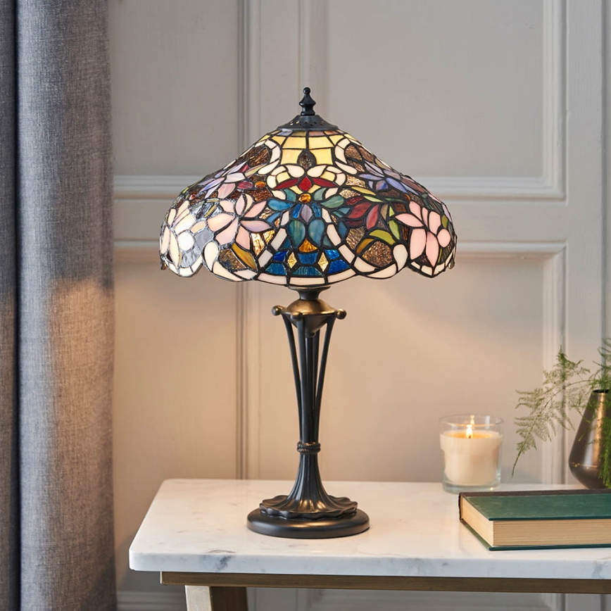 Endon 64327 - Namizna svetilka SULLIVAN 2xE14/40W/230V pr. 30 cm