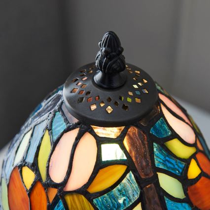 Endon 64331 - Namizna svetilka Tiffany SYLVETTE 1xE14/40W/230V, premer 15 cm