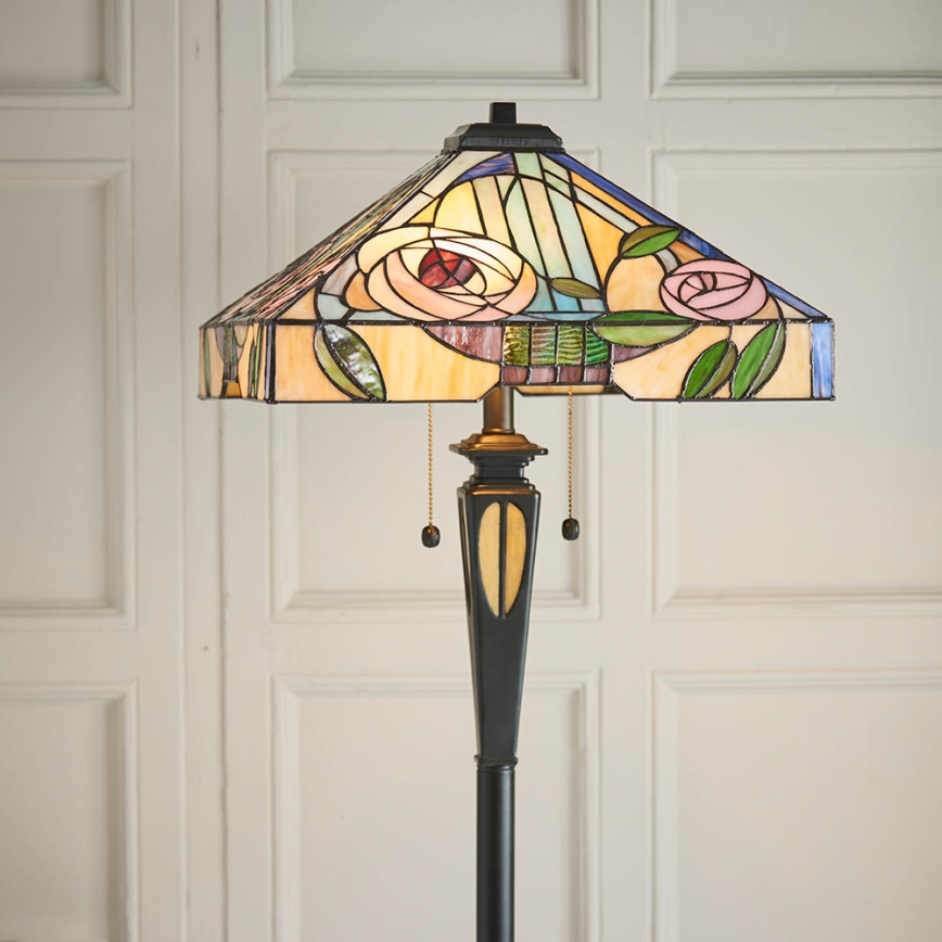 Endon 64383 - Stoječa svetilka WILLIOW 2xE27/60W/230V Ø 42,5 cm