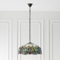 Endon 66148 - Lestenec na verigi Tiffany DRAGONFLY 3xE27/60W/230V, premer 50 cm