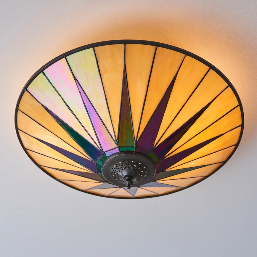 Endon 70240 - Stropna svetilka DARK STAR 2xE27/40W/230V pr. 49 cm