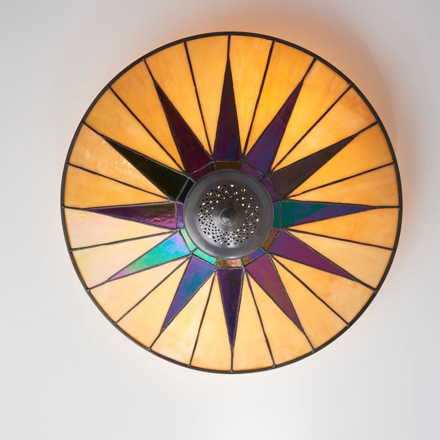 Endon 70240 - Stropna svetilka DARK STAR 2xE27/40W/230V pr. 49 cm
