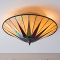 Endon 70240 - Stropna svetilka Tiffany DARK STAR 2xE27/40W/230V, premer 49 cm
