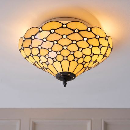 Endon 70242 - Stropna svetilka PEARL 2xE27/60W/230V pr. 37 cm