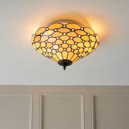 Endon 70242 - Stropna svetilka PEARL 2xE27/60W/230V pr. 37 cm