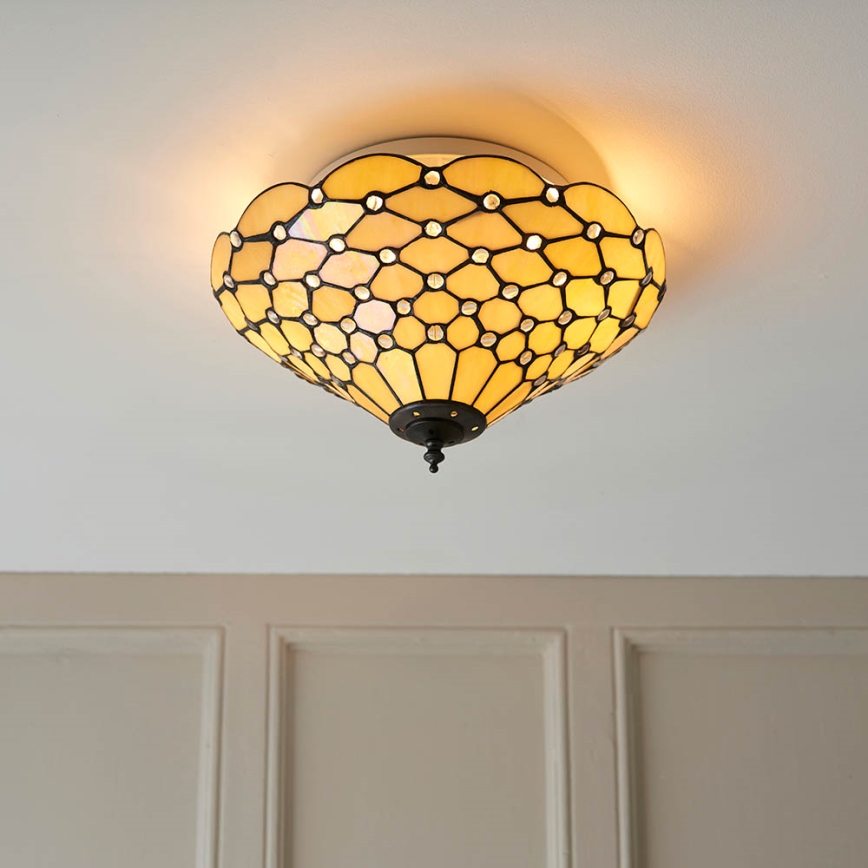 Endon 70242 - Stropna svetilka PEARL 2xE27/60W/230V pr. 37 cm