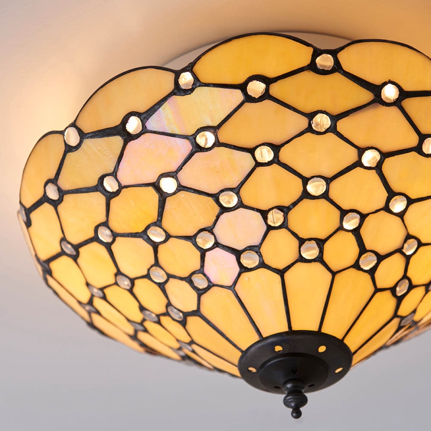 Endon 70242 - Stropna svetilka PEARL 2xE27/60W/230V pr. 37 cm