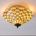 Endon 70242 - Stropno svetilo Tiffany PEARL 2xE27/60W/230V, premer 37 cm