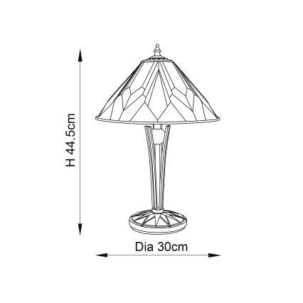 Endon 70365 - Namizna svetilka ASTORIA 1xE14/40W/230V pr. 30 cm