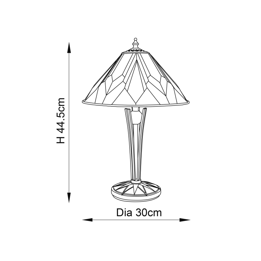 Endon 70365 - Namizna svetilka ASTORIA 1xE14/40W/230V pr. 30 cm