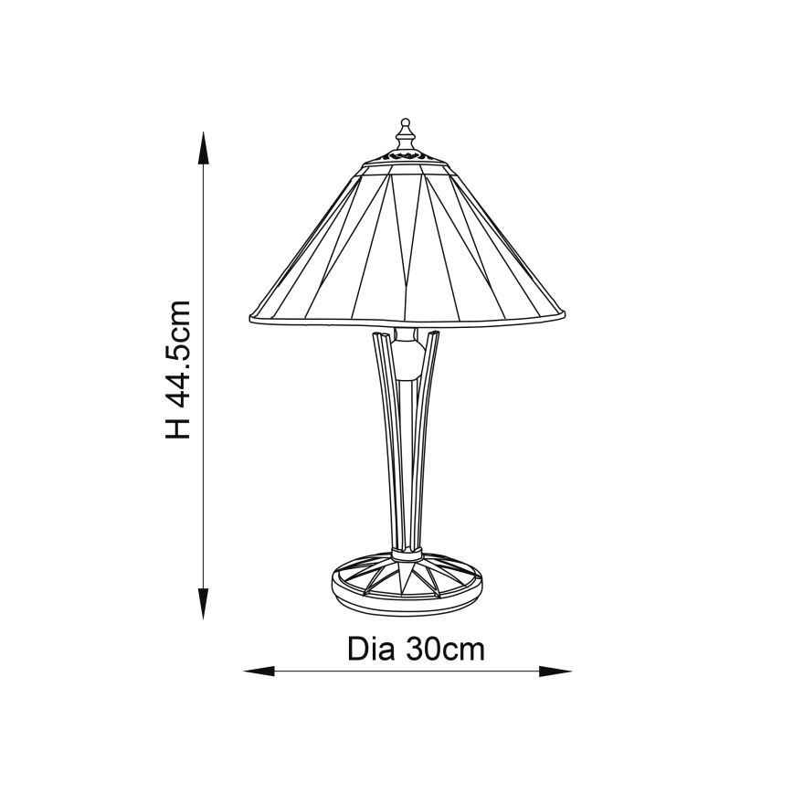 Endon 70367 - Namizna svetilka DARK STAR 1xE14/40W/230V pr. 30 cm