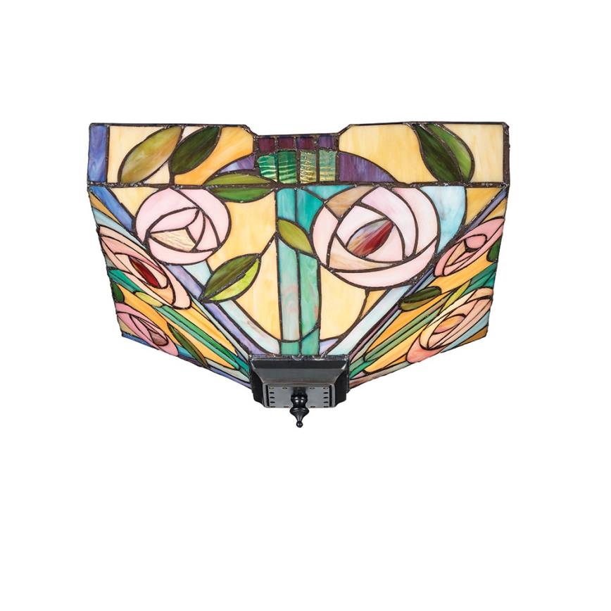 Endon 70699 - Stropna svetilka Tiffany WILLOW 2xE27/60W/230V 35x35 cm